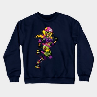 Zombie Derby Doll Crewneck Sweatshirt